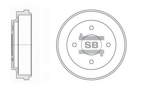 Барабан тормозной SANGSIN Hi-Q (SANGSIN) SD4212