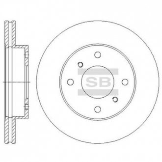 Диск тормозной NISSAN 200 SX(S13), ALMERA II передн. (SANGSIN) Hi-Q (SANGSIN) SD4225