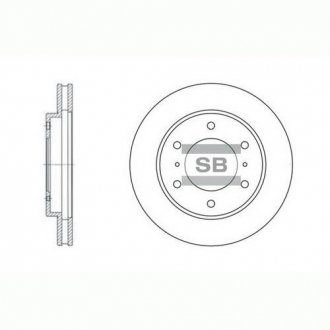 Диск тормозной MITSUBISHI PAJERO III, IV (SANGSIN) Hi-Q (SANGSIN) SD4306