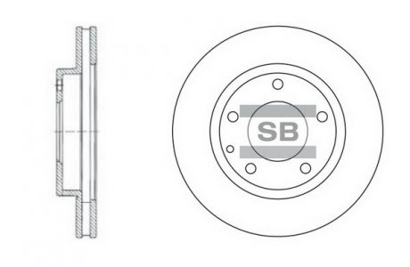 Шт. Гальмівний диск Hi-Q (SANGSIN) SD4405