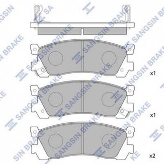 Колодка гальм. MAZDA 929 2.0I, 2.2I, 3.0I -91 задн. (SangSin) Hi-Q (SANGSIN) SP1060R