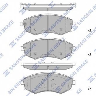 Тормозные колодки Hi-Q (SANGSIN) SP1144
