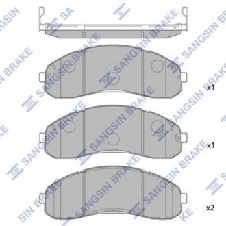 Тормозные колодки Hi-Q (SANGSIN) SP1148