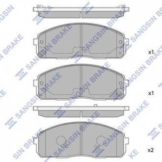 Тормозные колодки Hi-Q (SANGSIN) SP1174