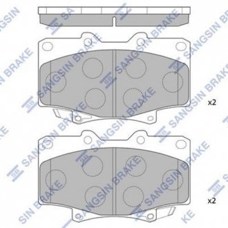 Колодка торм. TOYOTA LANDCRUISER 80 передн. (SangSin) Hi-Q (SANGSIN) SP1217