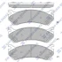 Колодки гальмівні дискові (комплект 4 шт) Hi-Q (SANGSIN) SP1298 (фото 1)