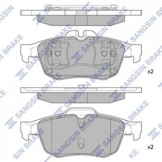 Колодки гальмівні Hi-Q (SANGSIN) SP1396