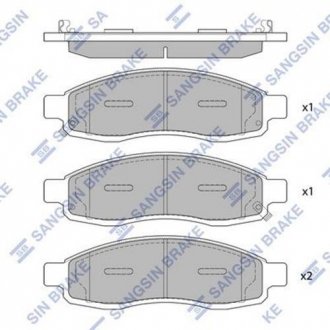 Тормозные колодки Hi-Q (SANGSIN) SP1455