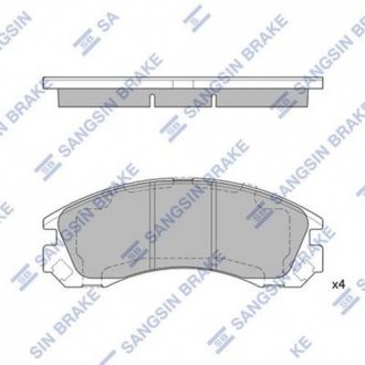 Тормозные колодки Hi-Q (SANGSIN) SP1523