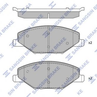 Колодки гальмівні Hi-Q (SANGSIN) SP1595