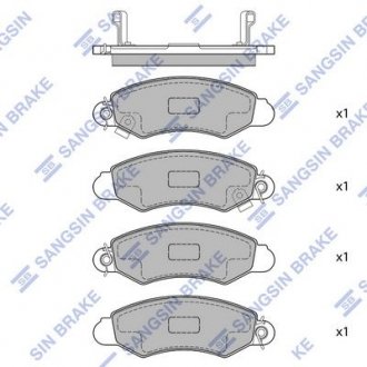 Колодки тормозные дисковые Hi-Q (SANGSIN) SP1598