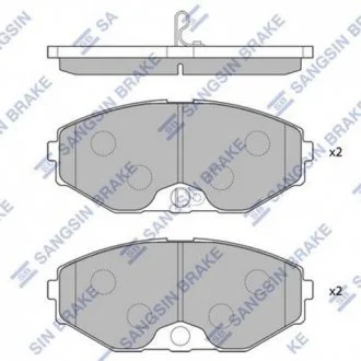 Фото 1 - тормозные колодки Hi-Q (SANGSIN) SP1600 Тормозные колодки Hi-Q (SANGSIN) SP1600 (фото 1)