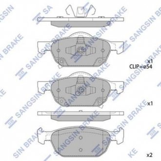 Тормозные колодки Hi-Q (SANGSIN) SP1605