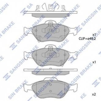 Тормозные колодки Hi-Q (SANGSIN) SP1631