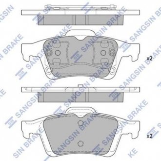 Тормозные колодки Hi-Q (SANGSIN) SP1834