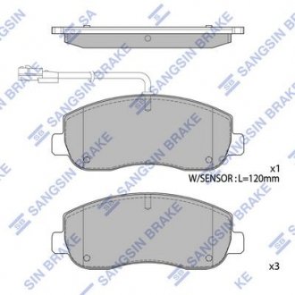 Кт. Тормозные колодки дисковые SANGSIN Hi-Q (SANGSIN) SP1969