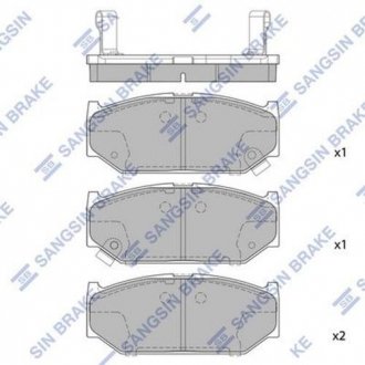 Тормозные колодки Hi-Q (SANGSIN) SP2086