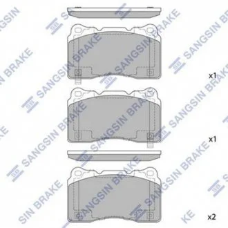 Тормозные колодки Hi-Q (SANGSIN) SP2119