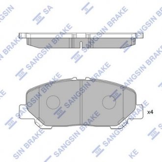 Колодки гальмівні передні Hi-Q (SANGSIN) SP2183