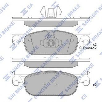 Кт. Гальмiвнi колодки Hi-Q (SANGSIN) SP4054