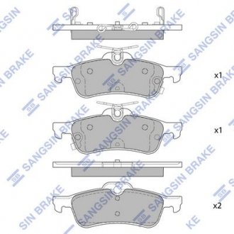 Колодки тормозные дисковые SANGSIN Hi-Q (SANGSIN) SP4133