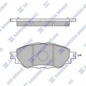 Колодки гальмівні Hi-Q (SANGSIN) SP4243