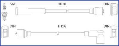 К-кт високовольтних проводів Matiz,Tico HITACHI 134227