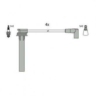 Комплект электропроводки HITACHI 134269