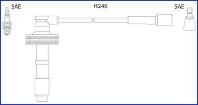 К-кт високовольтних проводів Laguna,Volvo S40/V40 1.6/2.0 HITACHI 134560