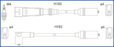 К-кт високовольтних проводів Audi 100,A6 2.0 90- HITACHI 134717