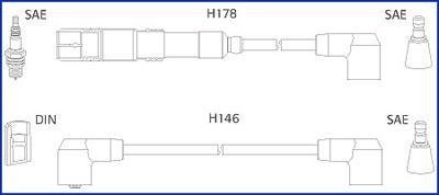 Дріт запалювання W124 260 300 M103 HITACHI 134756