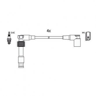 Комплект електропроводки HITACHI 134759