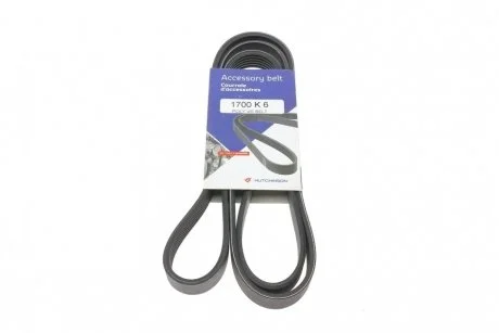 Фото ремінь (поліклиновий) HUTCHINSON 1700 K 6 Ремінь (поліклиновий) HUTCHINSON 1700 K 6