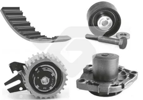 Помпа води + комплект ремня ГРМ HUTCHINSON KH411WP72