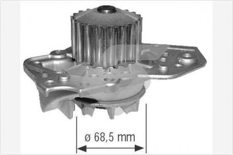 Водяний насос Peugeot 405, 309 1.9D (-95) HUTCHINSON WP09