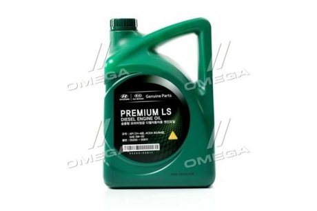 Масло моторное (ENGINE OIL PREMIUM LS DIESEL 5W-30), 6L Hyundai/Kia/Mobis 0520000611