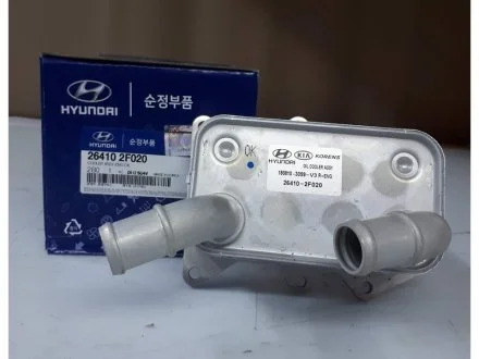 Радиатор охлаждения корпуса фильтра масляного CM 10 2.2TD Hyundai/Kia/Mobis 264102F020
