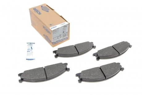 Фото комплект гальмівних колодок (дискових) ICER 140884 Комплект гальмівних колодок (дискових) ICER 140884