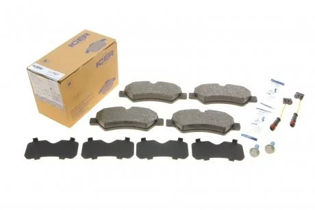 Фото комплект гальмівних колодок (дискових) ICER 141787 Комплект гальмівних колодок (дискових) ICER 141787