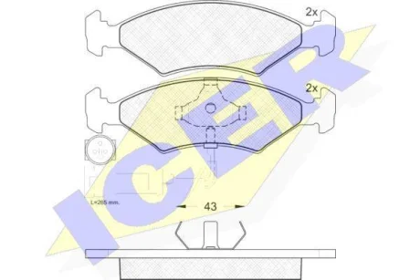 Автозапчастина ICER 180410