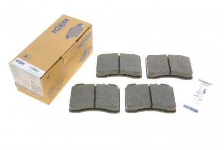 Фото комплект гальмівних колодок (дискових) ICER 180861 Комплект гальмівних колодок (дискових) ICER 180861