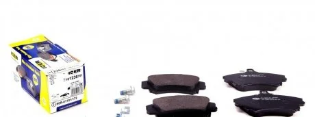 Фото комплект тормозных колодок (дисковых).) ICER 181236-701 Комплект тормозных колодок (дисковых).) ICER 181236-701
