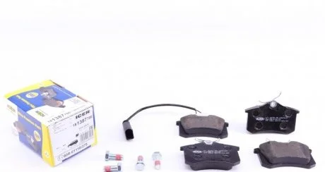 Фото комплект гальмівних колодок (дискових) ICER 181387-700 Комплект гальмівних колодок (дискових) ICER 181387-700