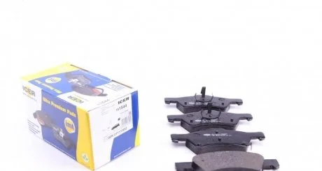 Фото комплект гальмівних колодок (дискових) ICER 181544 Комплект гальмівних колодок (дискових) ICER 181544