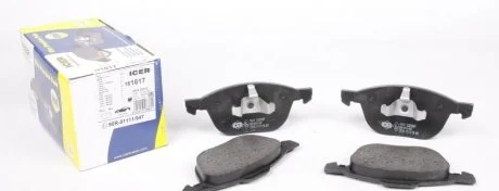 Фото комплект гальмівних колодок (дискових) ICER 181617 Комплект гальмівних колодок (дискових) ICER 181617