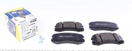 Комплект тормозных колодок (дисковых).) ICER 181618