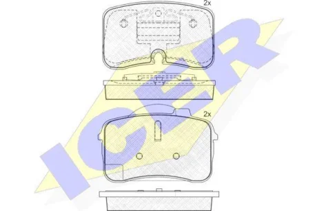 Автозапчасть ICER 181626