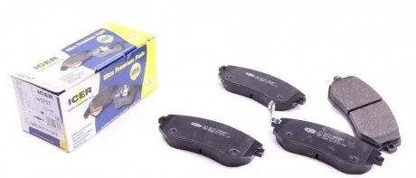 Фото комплект гальмівних колодок (дискових) ICER 181717 Комплект гальмівних колодок (дискових) ICER 181717