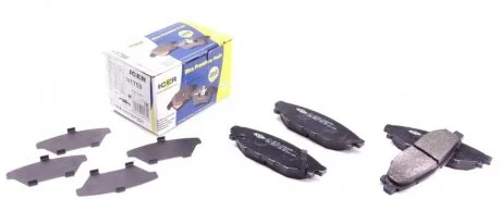 Фото комплект гальмівних колодок (дискових) ICER 181759 Комплект гальмівних колодок (дискових) ICER 181759