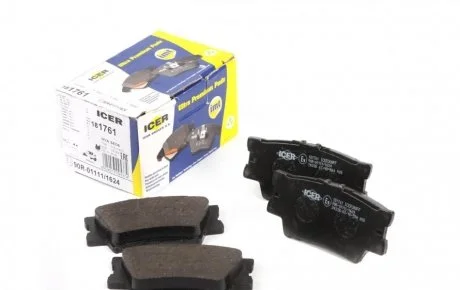 Фото комплект гальмівних колодок (дискових) ICER 181761 Комплект гальмівних колодок (дискових) ICER 181761